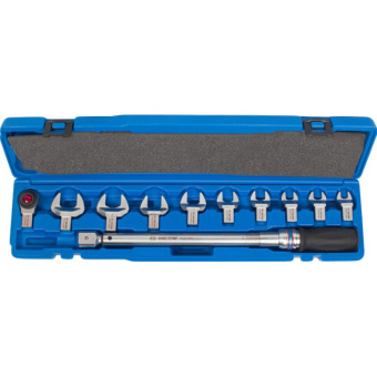 Динамометрический ключ KING TONY 345202D11MR 1/2" 13-30 мм 40-200 Нм кейс набор рожковых насадок от магазина РЭССИ