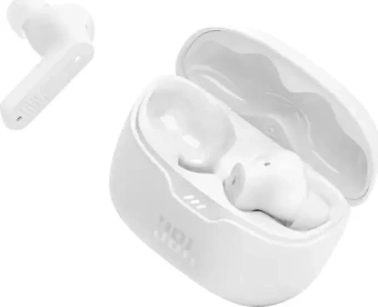 Гарнитура вкладыши JBL Tune Beam Ghost белый беспроводные bluetooth в ушной раковине (JBLTBEAMGWHTAS) от магазина РЭССИ