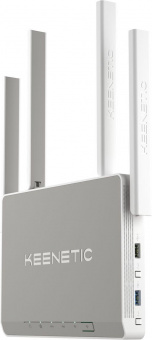 Роутер беспроводной Keenetic Giga (KN-1011) AX1800 10/100/1000BASE-TX/SFP/4g ready белый от магазина РЭССИ