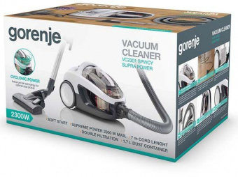 Пылесос Gorenje VC2301SPWCY 2300Вт белый от магазина РЭССИ