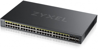 Коммутатор Zyxel NebulaFlex Pro GS2220-50HP GS2220-50HP-EU0101F 48G 2SFP 44PoE+ 375W управляемый от магазина РЭССИ
