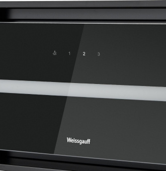 Вытяжка встраиваемая Weissgauff Omega BL черный управление: сенсорное (1 мотор) от магазина РЭССИ
