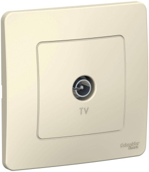 Розетка телев. Schneider Electric Blanca BLNTS000012 скрыт. IP20 молочный от магазина РЭССИ