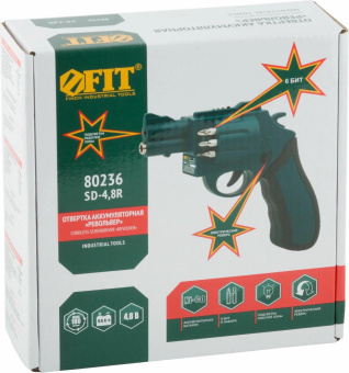 Отвертка аккум. FIT SD-4,8R аккум. патрон:шестигранник 6.35 мм (1/4) (80236) от магазина РЭССИ