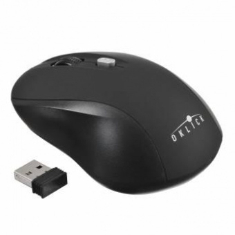 Мышь Оклик 415MW черный оптическая (1600dpi) беспроводная USB для ноутбука (4but) от магазина РЭССИ