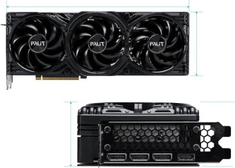 Видеокарта Palit PCI-E PA-RTX5080 GAMINGPRO NVIDIA GeForce RTX 5080 16Gb 256bit GDDR7 2295/30000 HDMIx1 DPx3 HDCP Ret от магазина РЭССИ