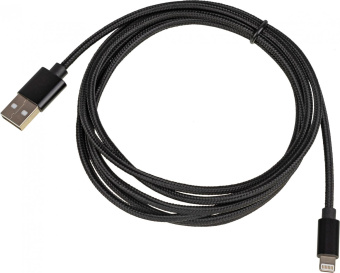 Кабель USB (m)-Lightning (m) 2м черный от магазина РЭССИ