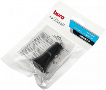 Автомобильное зар./устр. Buro BUCG1 15.5W 3.1A 2xUSB универсальное черный (BUCG15S200BK) от магазина РЭССИ