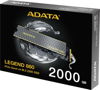 Накопитель SSD A-Data PCIe 4.0 x4 2TB SLEG-860-2000GCS Legend 860 M.2 2280 от магазина РЭССИ