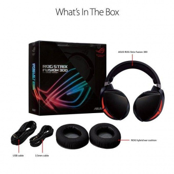 Наушники с микрофоном Asus ROG Strix Fusion 300 черный 2м мониторные оголовье (90YH00Z1-B8UA00) от магазина РЭССИ