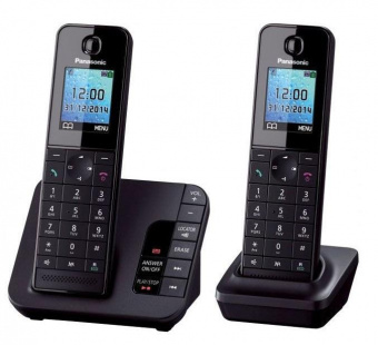 Р/Телефон Dect Panasonic KX-TGH222RUB черный (труб. в компл.:2шт) автооветчик АОН от магазина РЭССИ