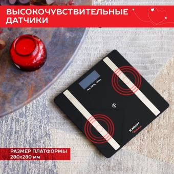 Весы напольные электронные Scarlett SC-BS33ED112 макс.180кг черный от магазина РЭССИ