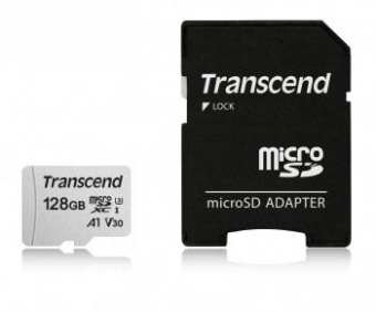Флеш карта microSDXC 128Gb Transcend TS128GUSD300S-A + adapter от магазина РЭССИ