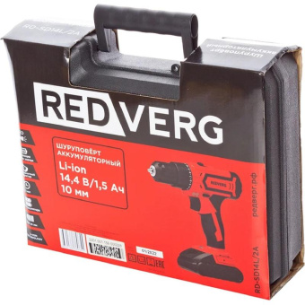 Аккумуляторный шуруповерт REDVERG RD-SD14L/2A 6672859 от магазина РЭССИ