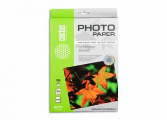 Фотобумага Cactus CS-MA4190100 A4/190г/м2/100л./белый матовое для струйной печати от магазина РЭССИ