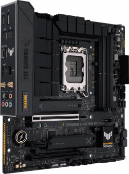 Материнская плата Asus TUF GAMING B760M-PLUS WIFI D4 Soc-1700 Intel B760 4xDDR4 mATX AC`97 8ch(7.1) 2.5Gg RAID+HDMI+DP от магазина РЭССИ