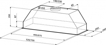 Вытяжка встраиваемая Krona Mini 900 slider белый управление: ползунковое (1 мотор) от магазина РЭССИ