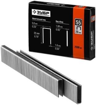 Скобы для степлера Зубр 31855-20 от магазина РЭССИ