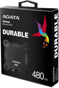 Накопитель SSD A-Data USB 3.0 480Gb ASD600Q-480GU31-CBK SD600Q 1.8" черный от магазина РЭССИ