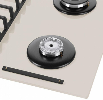 Газовая варочная поверхность Maunfeld EGHG.64.6CBG/G бежевый от магазина РЭССИ