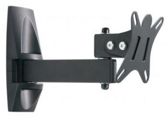 Кронштейн для телевизора Holder LCDS-5004 металлик 10"-26" макс.25кг настенный поворот и наклон от магазина РЭССИ