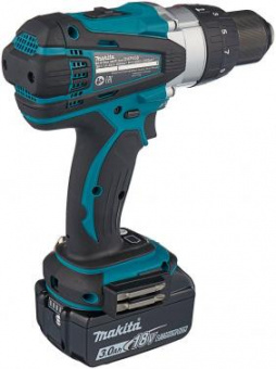 Дрель-шуруповерт Makita DHP458RFE аккум. патрон:быстрозажимной (кейс в комплекте) от магазина РЭССИ