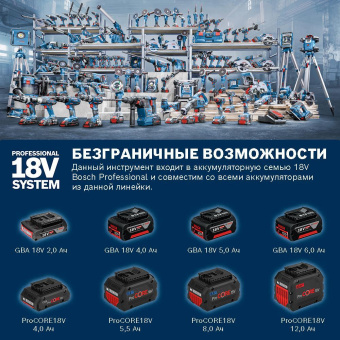 Батарея аккумуляторная Bosch 1600A00B8J 18В 5Ач Li-Ion (З/У в компл.) от магазина РЭССИ