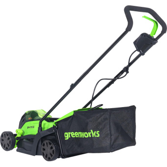 Аккумуляторная газонокосилка GreenWorks 24V 33 см бесщеточная без АКБ и ЗУ 2516107 от магазина РЭССИ