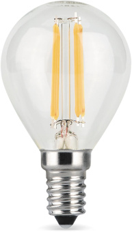 Лампа филам. Gauss Filament 5Вт цок.:E14 свеча 220B св.свеч.бел.теп. (упак.:10шт) (105801105) от магазина РЭССИ