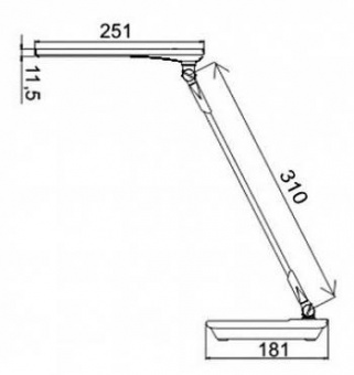 Светильник Трансвит Sirius C16 (SIRIUSC16/WH) настольный на подставке белый/серебристый 7Вт от магазина РЭССИ