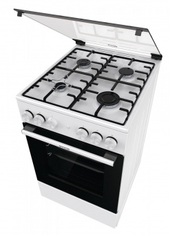 Плита Газовая Gorenje GGI5A21WH белый (стеклянная крышка) реш.сталь от магазина РЭССИ