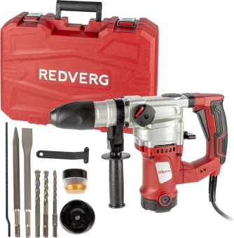 Перфоратор RedVerg RD-RH1200S патрон:SDS-plus уд.:5Дж 1200Вт (кейс в комплекте) от магазина РЭССИ