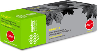 Картридж лазерный Cactus CS-C731Y 731 Y желтый (1800стр.) для Canon LB i-Sensys MF8230/MF8280 от магазина РЭССИ