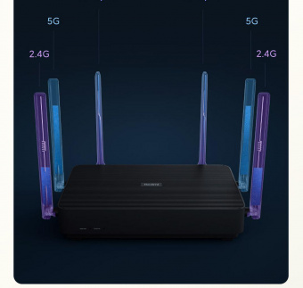 Роутер беспроводной Xiaomi Mi Aiot AX6S (REDMI AX6S WIFI 6 AX3200) AX3200 100/1000/2500BASE-T черный от магазина РЭССИ