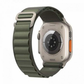Смарт-часы Apple Watch Ultra A2622 49мм OLED корп.титан Alpine loop рем.зеленый разм.брасл.:M (MQEW3LL/A) от магазина РЭССИ