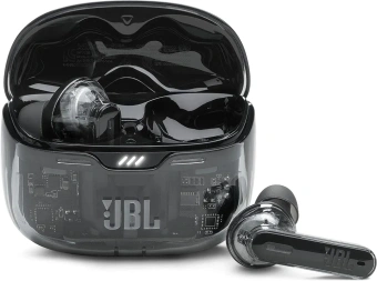 Гарнитура вкладыши JBL Tune Beam Ghost черный беспроводные bluetooth в ушной раковине (JBLTBEAMGBLKAS) от магазина РЭССИ