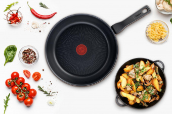 Сковорода Tefal Force 4218028 круглая 28см покрытие: антипригарное ручка несъемная (без крышки) черный (9100048317) от магазина РЭССИ