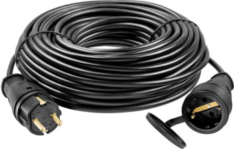 Удлинитель силовой Stayer 55026-30 3x1.5кв.мм 1розет. 30м КГ без катушки черный от магазина РЭССИ