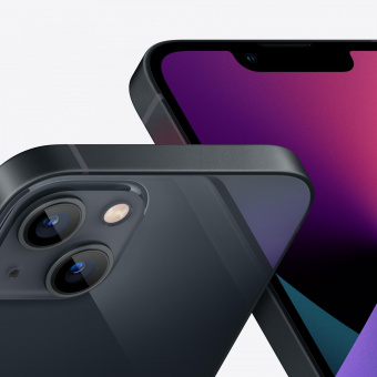 Смартфон Apple A2634 iPhone 13 128Gb 4Gb темная ночь моноблок 3G 4G 2Sim 6.1" 1170x2532 iOS 16 12Mpix 802.11 a/b/g/n/ac/ax NFC GPS GSM900/1800 GSM1900 TouchSc Protect от магазина РЭССИ