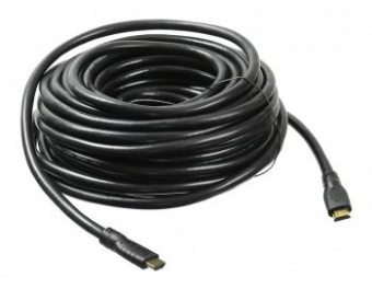 Кабель аудио-видео Buro HDMI 2.0 HDMI (m)/HDMI (m) 20м. Позолоченные контакты черный (BHP HDMI 2.0-20) от магазина РЭССИ