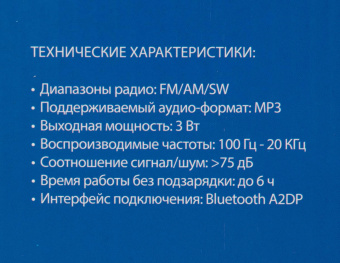 Радиоприемник портативный Hyundai H-PSR200 дерево коричневое/серебристый USB microSD от магазина РЭССИ