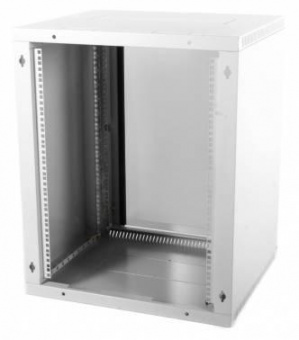 Шкаф коммутационный ЦМО ШРН-ЭКОНОМ (ШРН-Э-15.650) настенный 15U 600x650мм пер.дв.стекл 65кг серый 600мм 26.6кг 180град. 746мм от магазина РЭССИ
