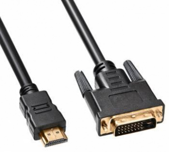 Кабель Buro HDMI-19M-DVI-D-5M HDMI (m) DVI-D (m) 5м феррит.кольца черный от магазина РЭССИ
