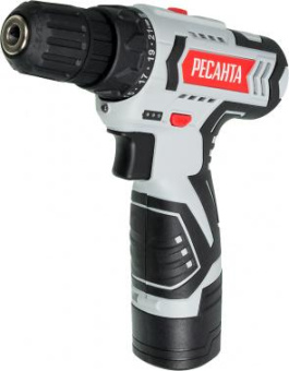 Дрель-шуруповерт Ресанта ДА-12-2ЛК аккум. патрон:быстрозажимной (кейс в комплекте) (75/14/2) от магазина РЭССИ