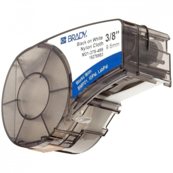 Лента 9.53мм/4.87м нейлон черный на белом Brady M21-375-499 brd110893 от магазина РЭССИ