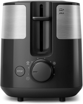Тостер Philips HD2517/90 830Вт черный/серебристый от магазина РЭССИ