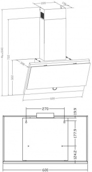 Вытяжка каминная Weissgauff Ita 60 PP черный управление: кнопочное (1 мотор) от магазина РЭССИ