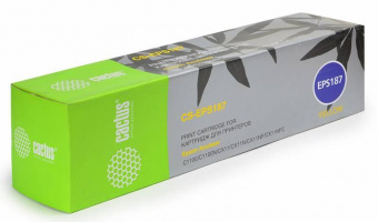 Картридж лазерный Cactus CS-EPS187 S050187 желтый (4000стр.) для Epson AcuLaser C1100/C1100N/CX11/CX11N/CX11NF/CX11NFC от магазина РЭССИ