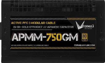 Блок питания Formula ATX 750W APMM-750GM Gen.5 80+ gold (20+4pin) APFC 120mm fan 8xSATA Cab Manag RTL от магазина РЭССИ