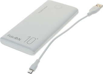 Внешний Аккумулятор FaisON FS-PB-891 10000 mAh (10W, 2USB, MicroUSB, Type-C) Белый от магазина РЭССИ